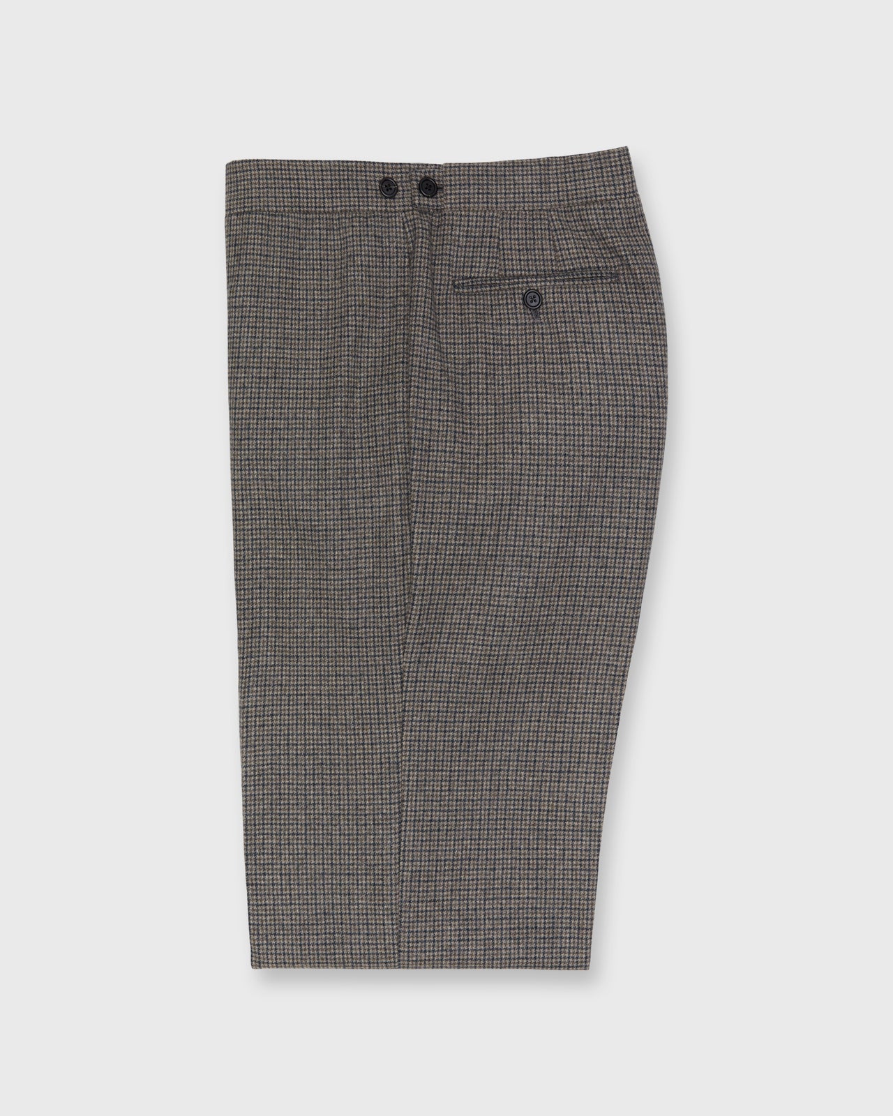 No. 4 Side-Tab Dress Trouser in Oat/Slate/Olive Check Flannel