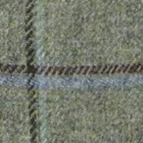 Virgil No. 2 Jacket in Lovat/Sky/Brown Windowpane Tweed
