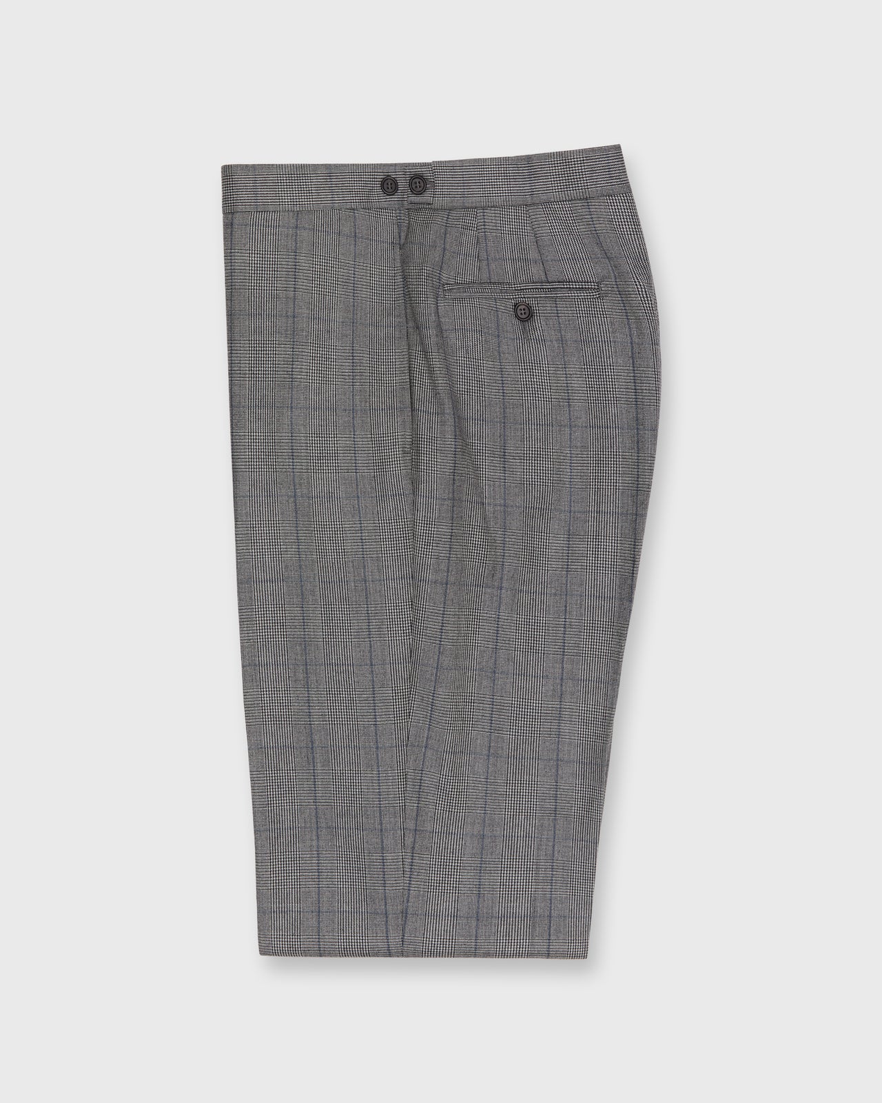 Virgil No. 3 Suit in Bone/Coal/Blue Glen Plaid Plainweave