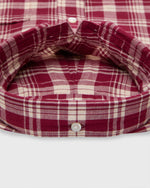 Load image into Gallery viewer, Button-Down Sport Shirt in Garnet/Bone Madras
