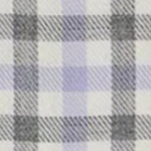Button-Down Sport Shirt in Bone/Lavender/Grey Tattersall Twill