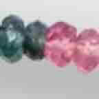 Tiny Beaded 14K Gold Necklace in Rainbow Tourmaline