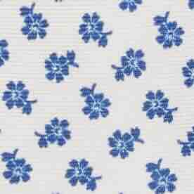 Silk Print Tie in Bone/Navy Floral