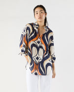 Load image into Gallery viewer, Better Than Your Boyfriend's Shirt in Jive Macro Cotton Silk
