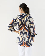 Load image into Gallery viewer, Better Than Your Boyfriend's Shirt in Jive Macro Cotton Silk
