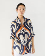 Load image into Gallery viewer, Better Than Your Boyfriend's Shirt in Jive Macro Cotton Silk
