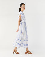 Load image into Gallery viewer, Leila Plunge Dress in Tiki Azure

