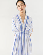 Load image into Gallery viewer, Leila Plunge Dress in Tiki Azure
