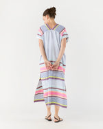 Load image into Gallery viewer, Gasira V-Neck Caftan in Cirq Citrus
