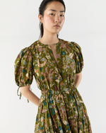 Load image into Gallery viewer, Adriana Short Sleeve Midi Dress in Lichen
