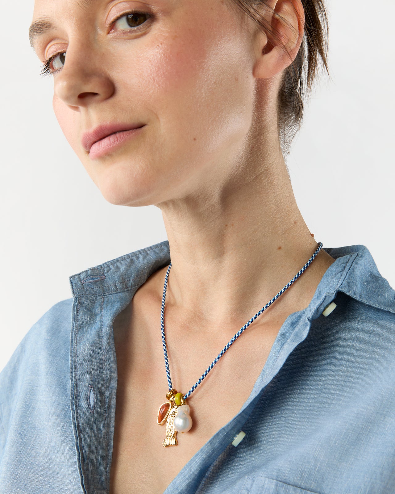 Minnow Necklace in Ultramarine
