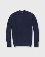 Load image into Gallery viewer, Teddy Crewneck Sweater in Navy Cashmere Blend
