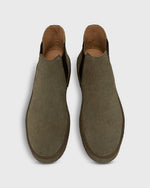 Load image into Gallery viewer, Crepe-Soled Chelsea Boot in Olive Suede
