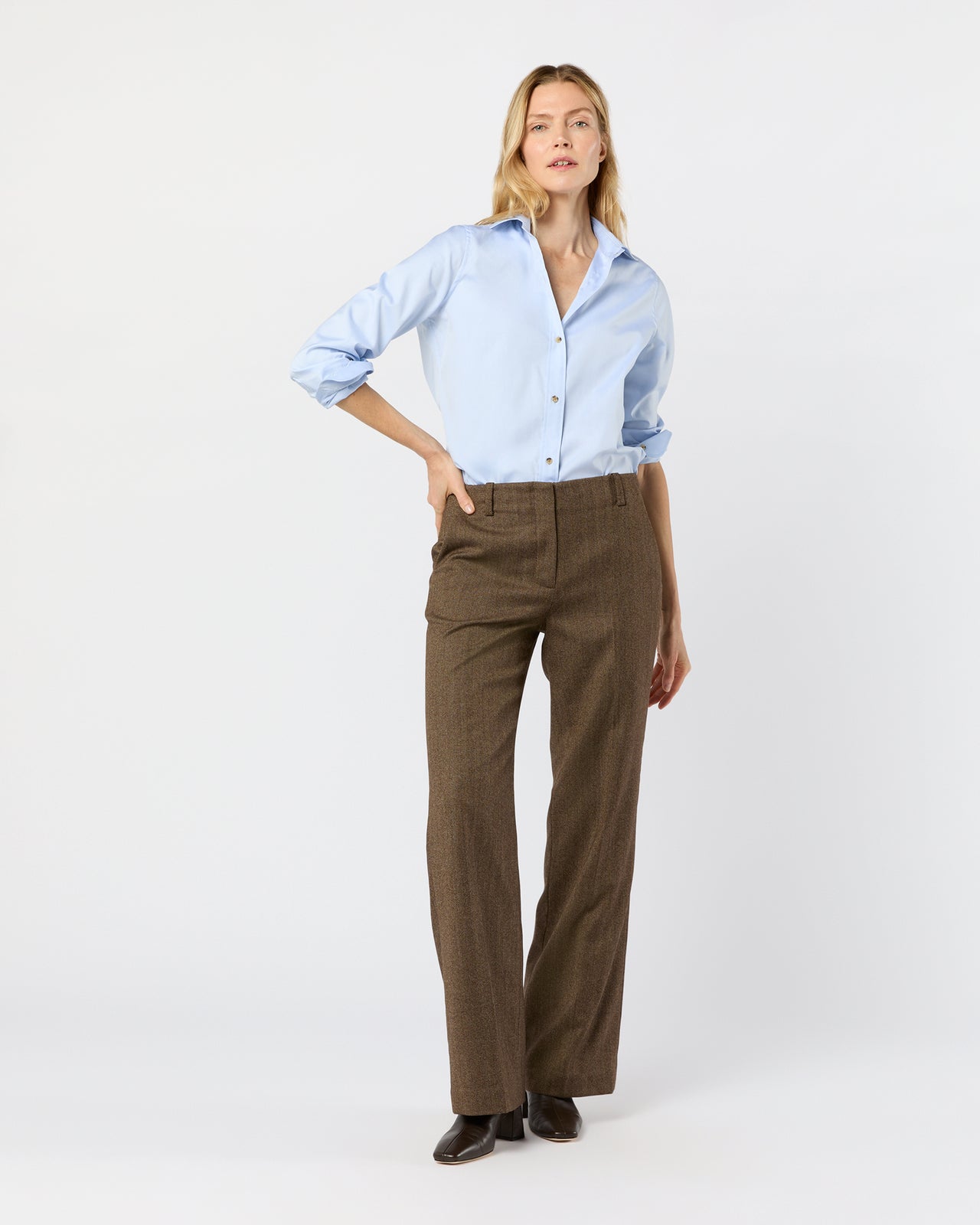 Sidney Shirt in Sky Pinpoint