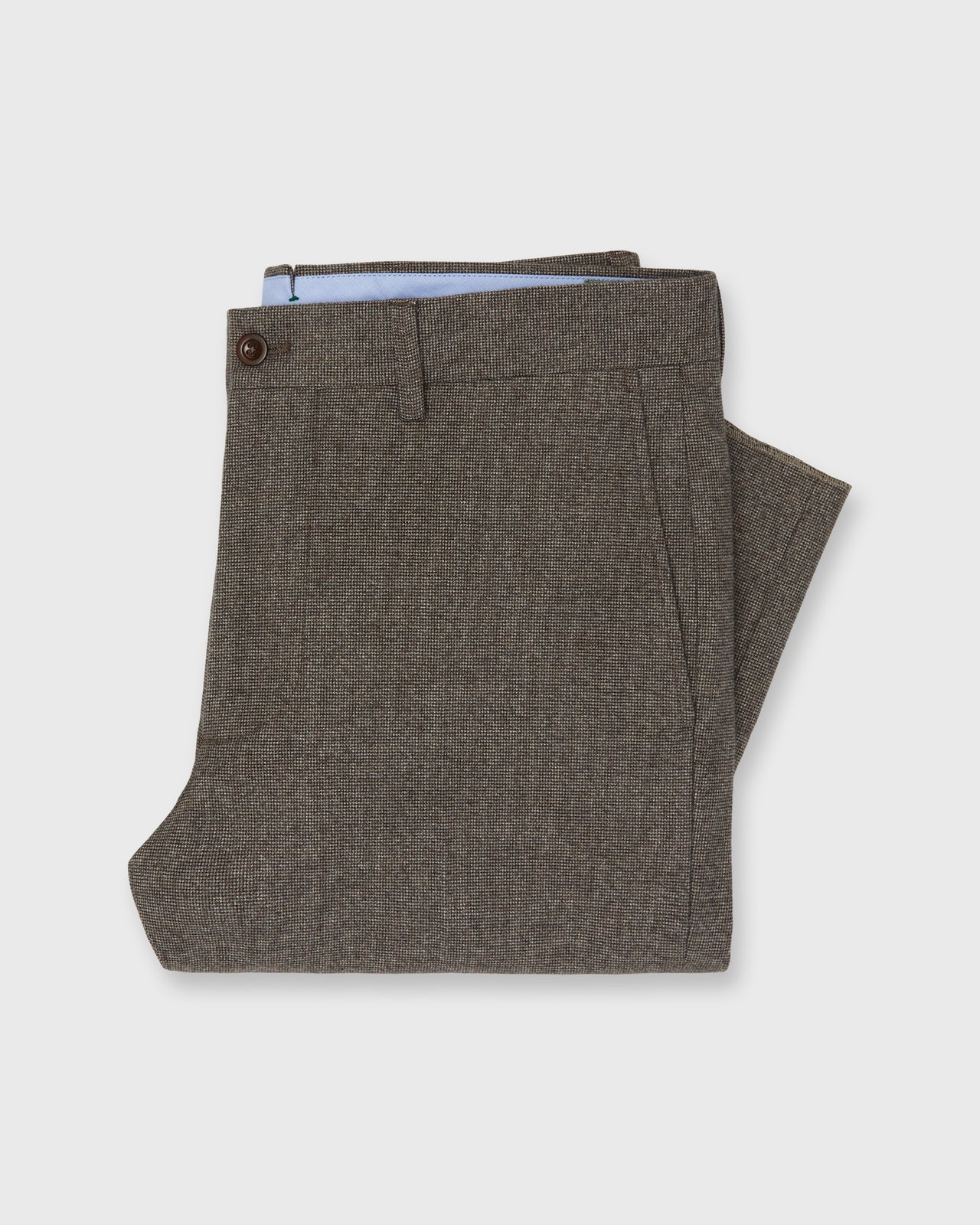Field Trouser in Brown/Bone Micro Houndstooth