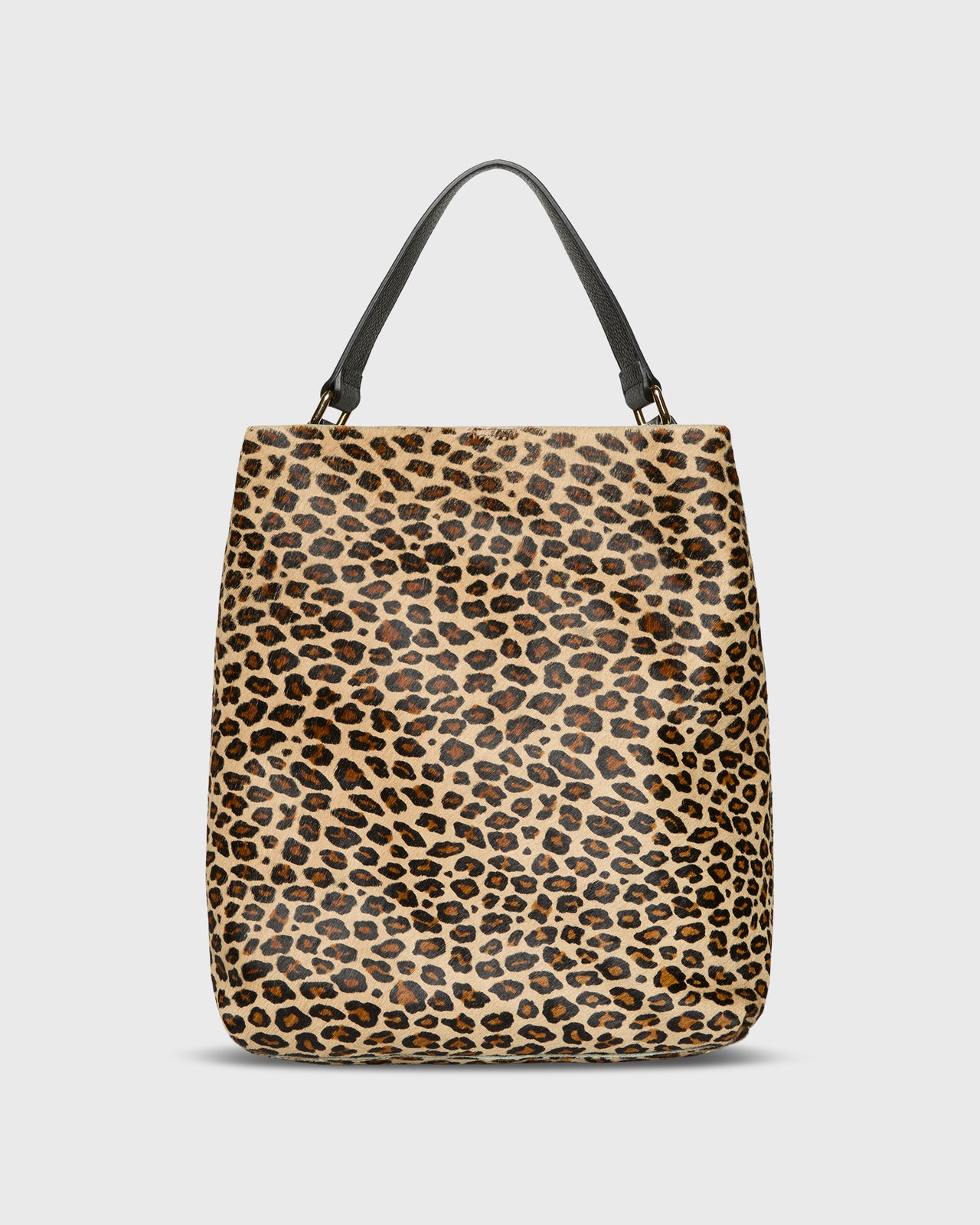 Large Hobo Bag in Leopard Calf Hair