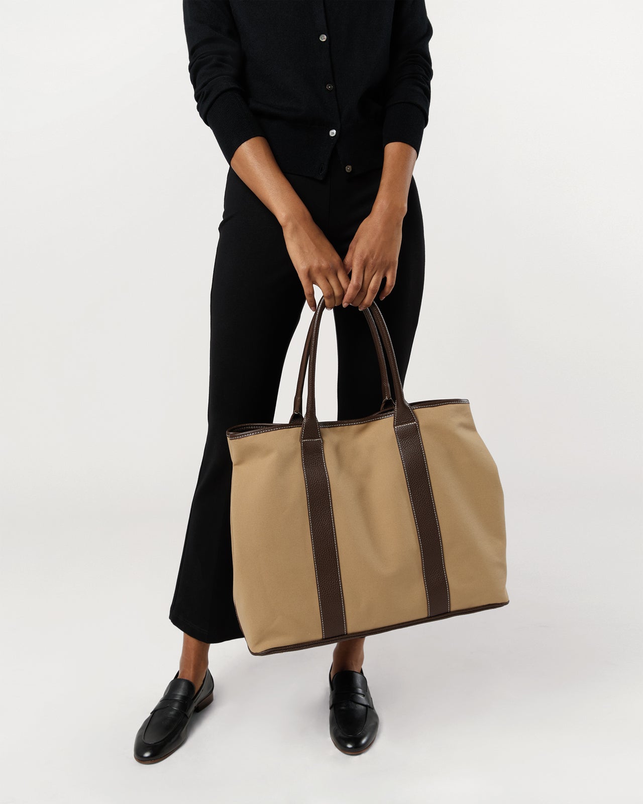 Weekend Tote in Sand Canvas