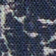 Hand-Rolled Cotton Print Pocket Square in Navy/Bone Country Print Poplin