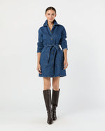Load image into Gallery viewer, Winter Dress in Stonewashed Indigo
