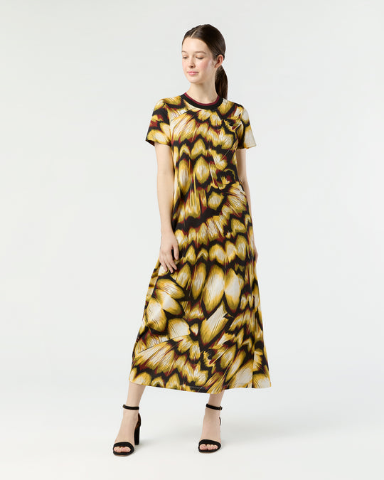 Sporty Swing Dress in Black Monarch Cotton Jersey