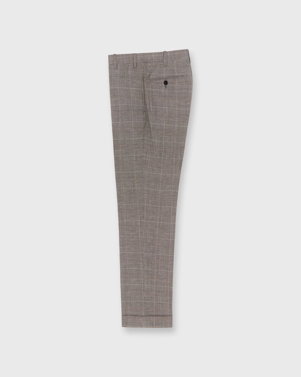 Virgil No. 3 Suit in Mocha/Bone Glenplaid Plainweave