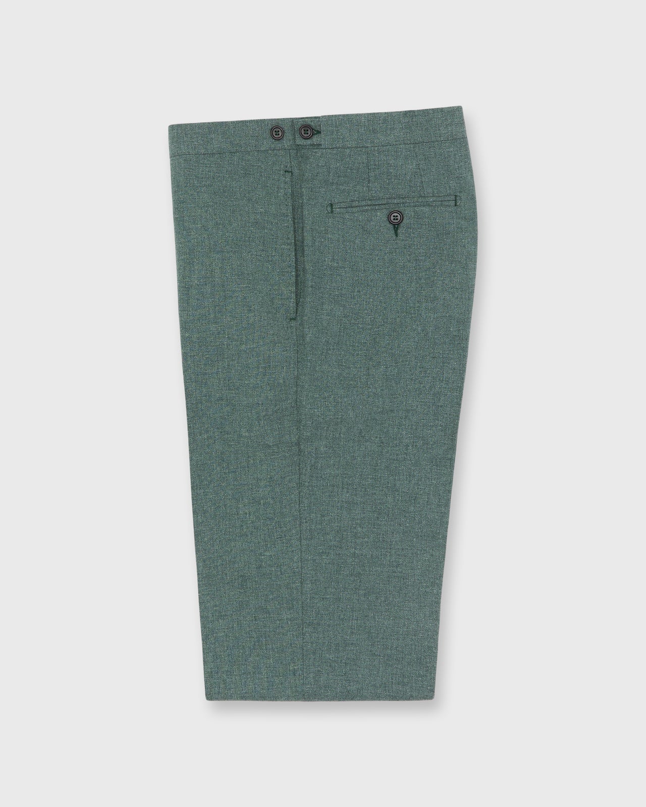 Side-Tab Dress Trouser in Seamoss Plainweave