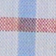 Spread Collar Sport Shirt in Sky/Red/Green Tattersall Poplin