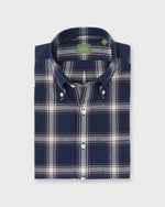 Load image into Gallery viewer, Button-Down Sport Shirt in Navy/Bone/Coral Madras
