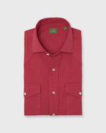 Load image into Gallery viewer, Western Work Shirt in Red Lightweight Twill
