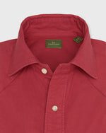 Load image into Gallery viewer, Western Work Shirt in Red Lightweight Twill
