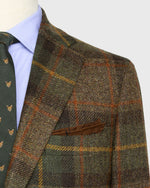 Load image into Gallery viewer, Virgil No. 3 Jacket in Brown/Forest/Brick Plaid Tweed
