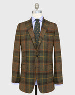 Load image into Gallery viewer, Virgil No. 3 Jacket in Brown/Forest/Brick Plaid Tweed
