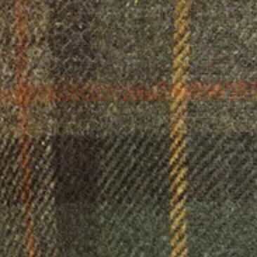 Virgil No. 3 Jacket in Brown/Forest/Brick Plaid Tweed