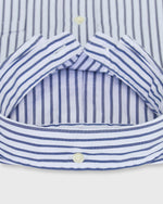 Load image into Gallery viewer, Button-Down Sport Shirt in Sky/Blue Stripe End-On-End
