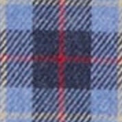 Spread Collar Sport Shirt in Blue/Charcoal/Red Plaid Flannel
