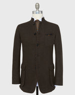 Load image into Gallery viewer, Tyrolean Jacket in Char Brown Loden Wool
