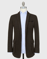 Load image into Gallery viewer, Tyrolean Jacket in Char Brown Loden Wool
