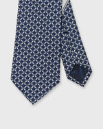 Load image into Gallery viewer, Silk Print Tie in Dark Blue Shark
