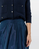 Load image into Gallery viewer, Cossie Skirt in Navy Nylon Taffeta
