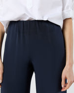 Load image into Gallery viewer, Kelly Pant in Navy Silk Crepe de Chine
