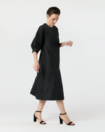 Load image into Gallery viewer, Ophelia Dress in Black Taffeta
