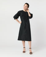 Load image into Gallery viewer, Ophelia Dress in Black Taffeta
