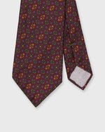 Load image into Gallery viewer, Silk Print Tie in Burgundy/Olive/Gold Foulard
