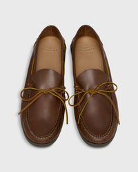 Camp Moccasin in Dark Brown Leather