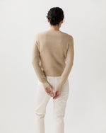 Load image into Gallery viewer, Aloise Cardigan in Crema Cotton/Silk
