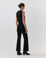 Load image into Gallery viewer, Kendall Flare 5-Pocket Jean in Black Stretch Denim
