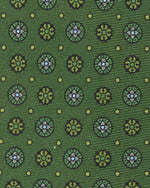 Load image into Gallery viewer, Silk Print Tie in Green/Spruce Foulard

