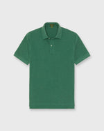 Load image into Gallery viewer, Court Polo in Heather Green Pima Pique
