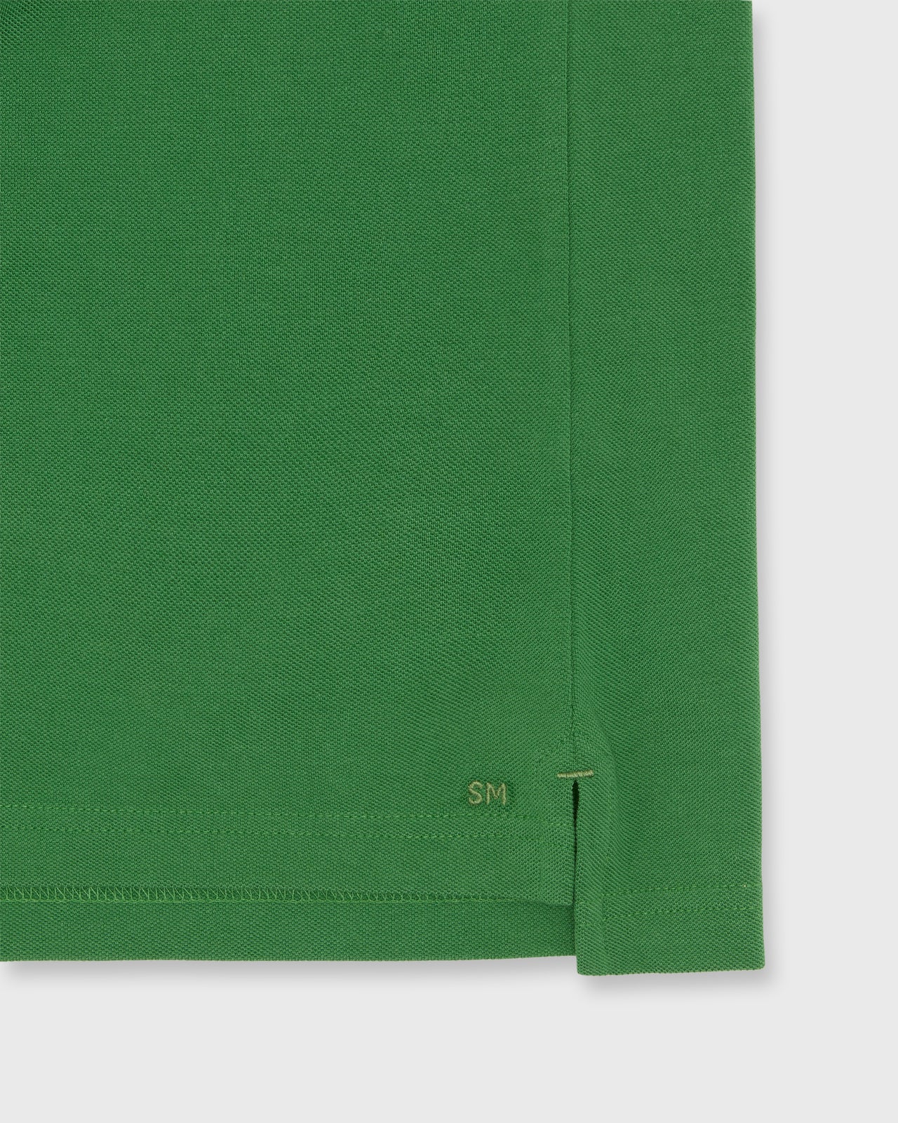 Short-Sleeved Polo in Grass Pima Pique