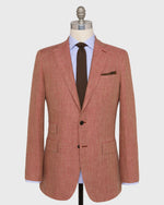 Load image into Gallery viewer, Kincaid No. 3 Jacket in Persimmon/Wheat Herringbone Linen

